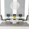 Malibu White Extending Dining Table – Grey