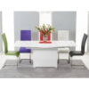 Marila Dining Set with Multi Coloured Chairs