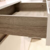 Mode 4 Drawer Chest White Gloss & Truffle Oak 3