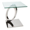 Orion Lamp Table Glass & Stainless Steel