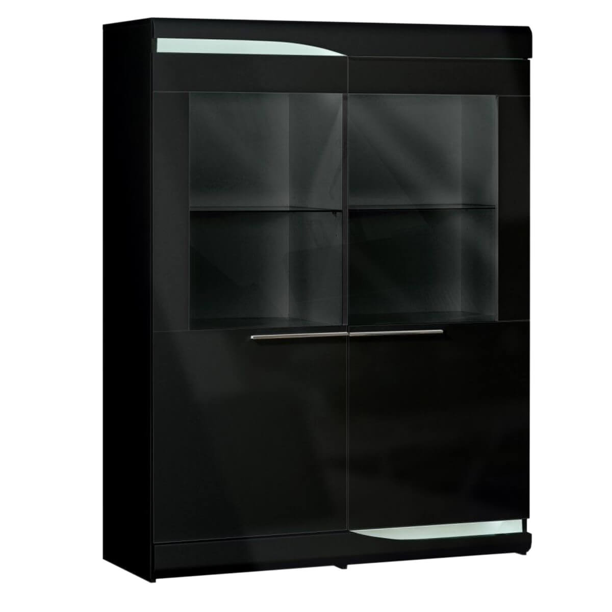 Ovio Black Gloss Display Modern Gloss Furniture FADS