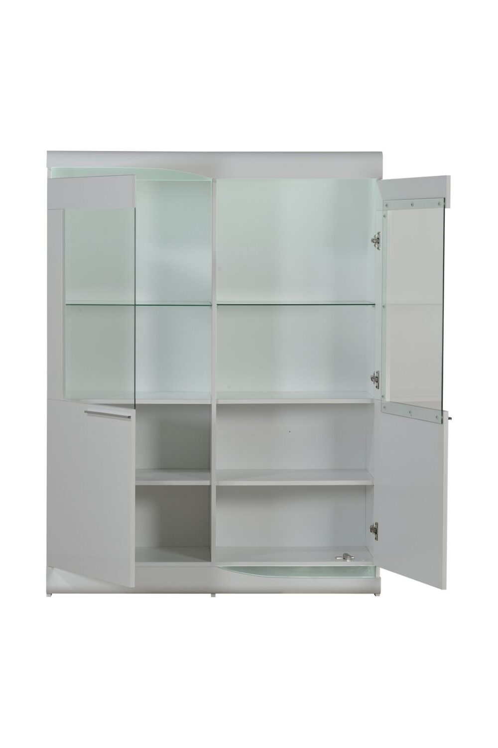 Ovio White Gloss Display Cabinet 1