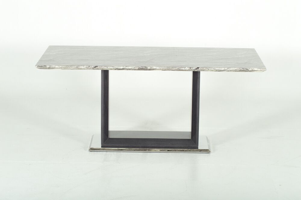 Rina Grey Marble Dining Table Set | Modern Marble | FADS