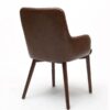 Sidcup Brown Leather Dining Chairs 1