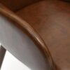 Sidcup Brown Leather Dining Chairs 5