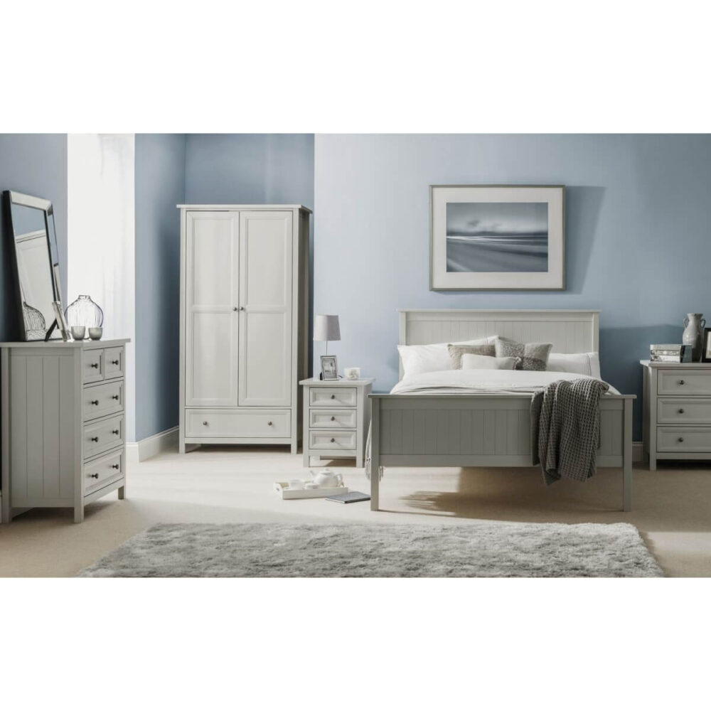 Stamford Wooden bed Frame Dove Grey 3