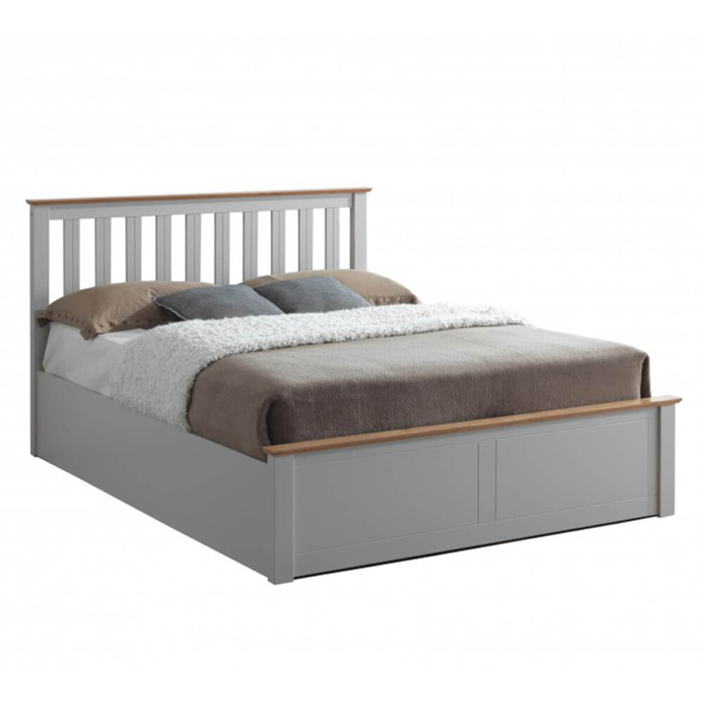 Tornio Stone Wooden Ottoman Bed 3