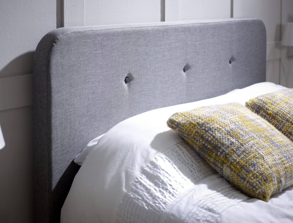 Tucana Scandinavian Bed Frame Grey Fabric 5