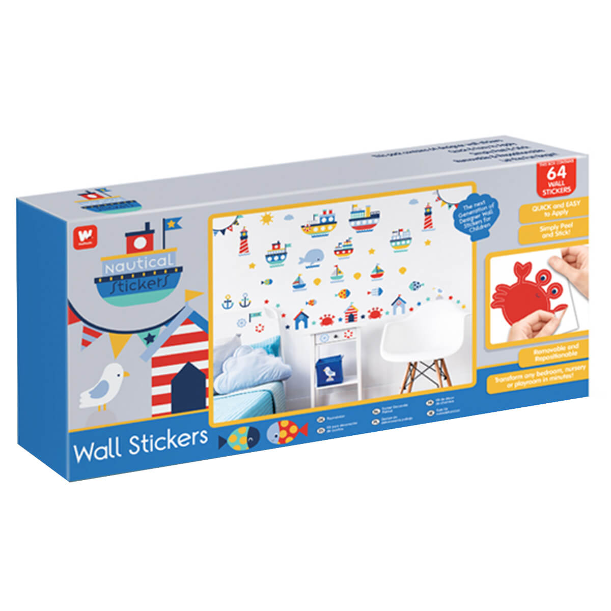 Walltastic Nautical Wall Stickers Childrens Room Decor FADS