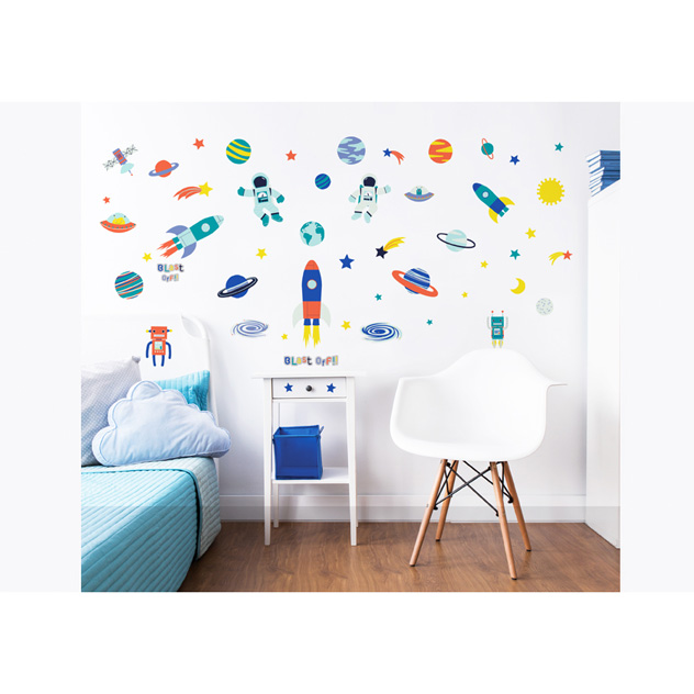 Walltastic Outer Space Room Stickers Wall Art FADS
