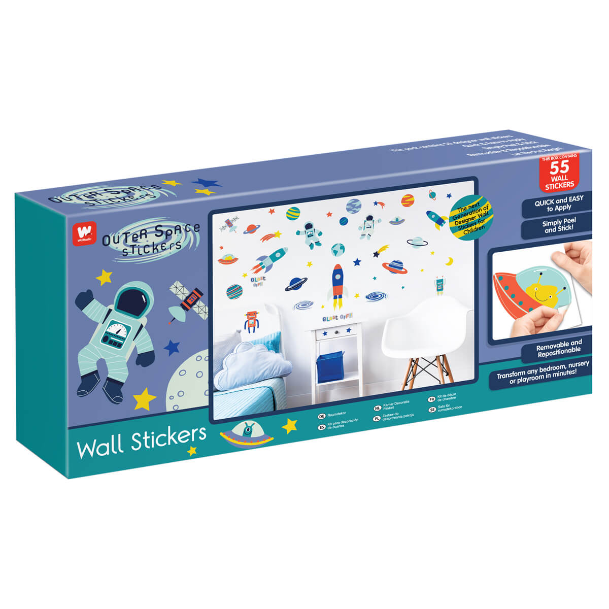 Walltastic Outer Space Room Stickers Wall Art FADS