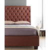 Windsor Bed Frame With Tall Headboard Faux Leather Brown 2