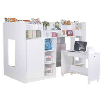 Wizard Single High Sleeper Bed Workstation 3