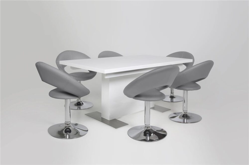 Caspian Modern Grey Dining Chair 2