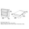 J-Bed Folding Guest Bed Double Dimensions