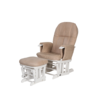 glider chair white and cream