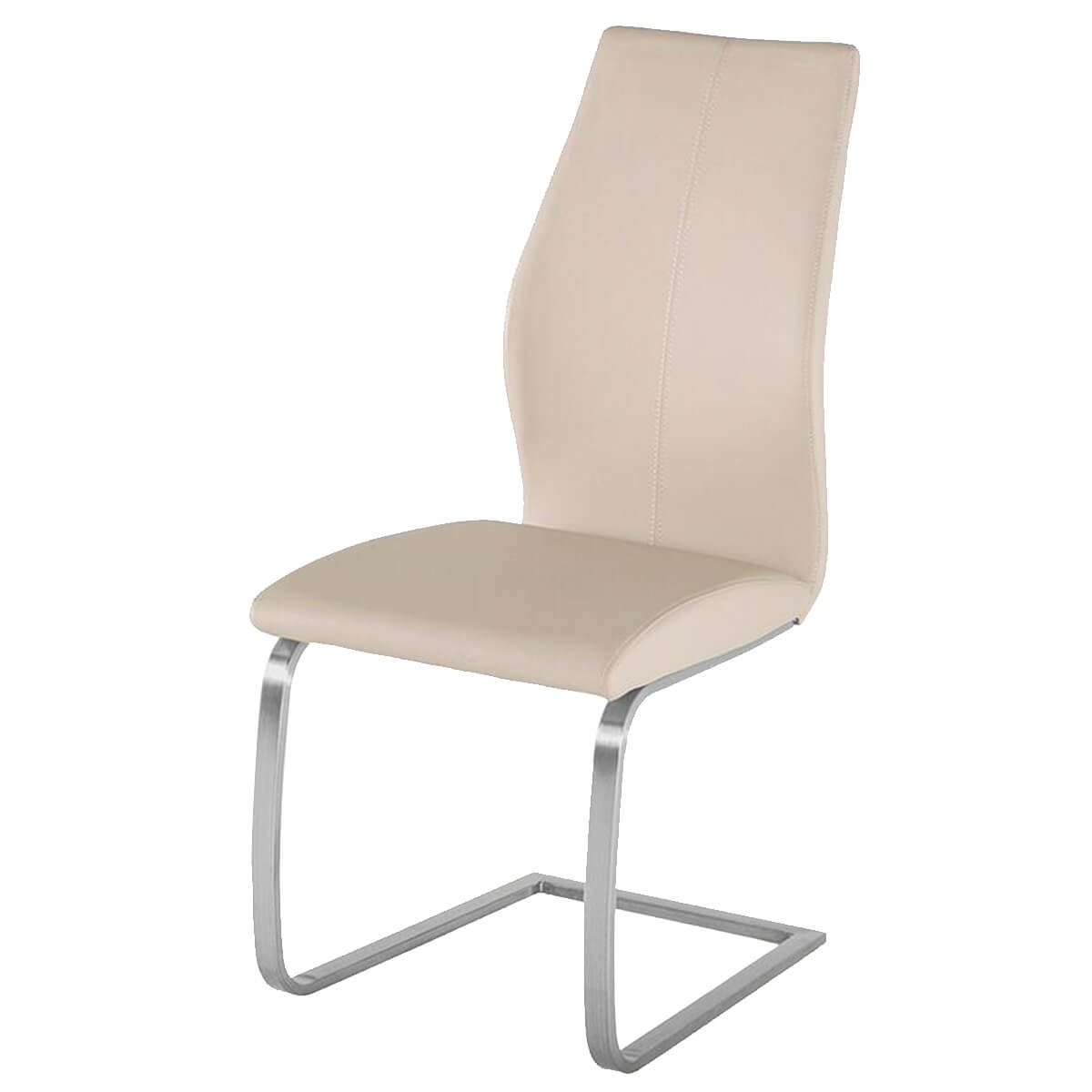 Irma Multi Coloured Chairs Taupe Faux Leather Dining Chairs FADS