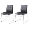 Milla Black Faux Leather Dining Chairs