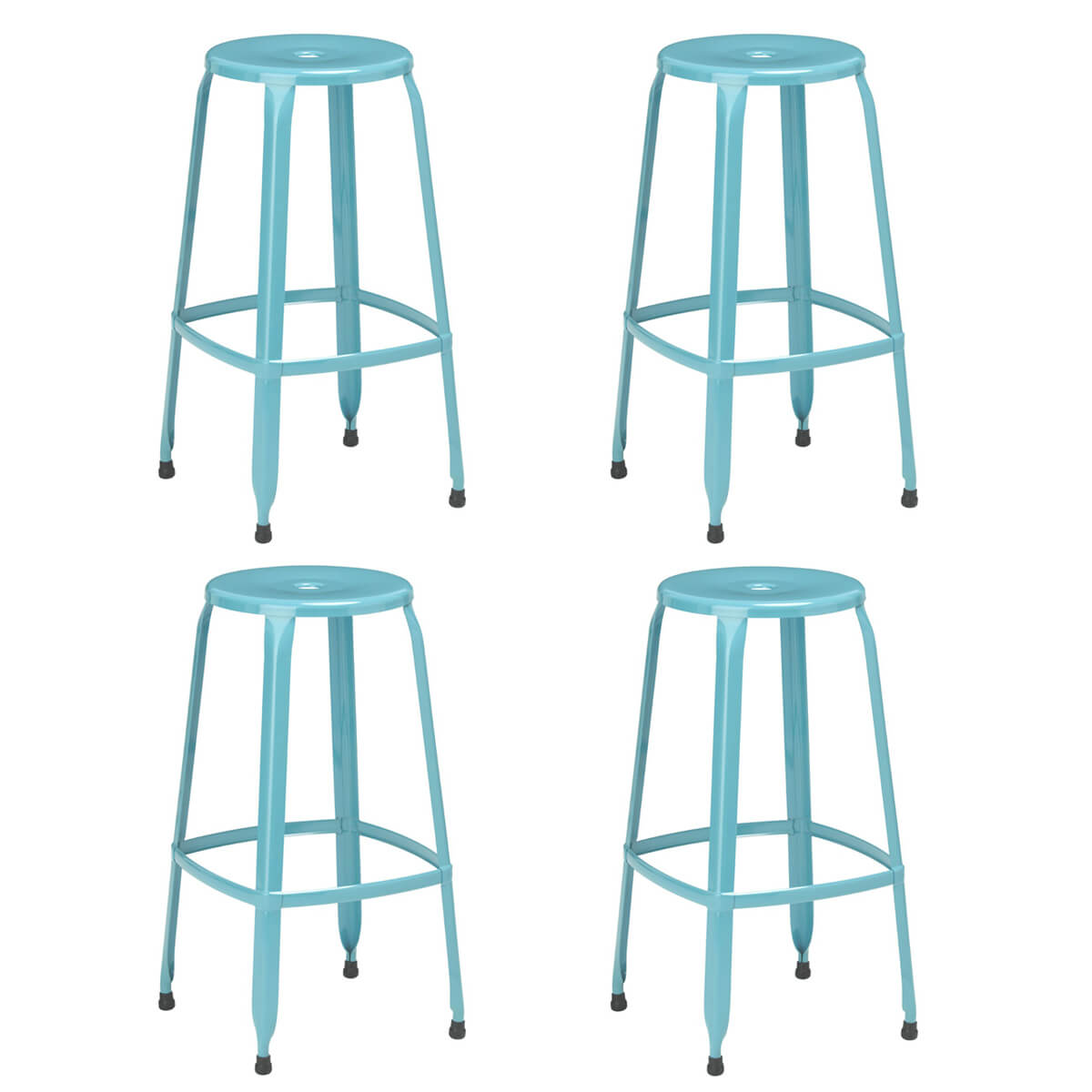 Rainbow Blue Bar Stool Modern Stools Fads Rainbow Blue Bar Stools Pack Of 4