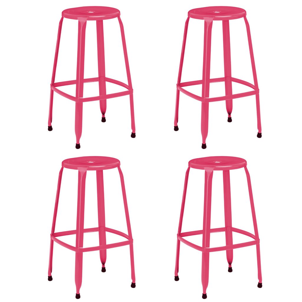 Rainbow Pink Bar Stools Modern Bar Stools FADS