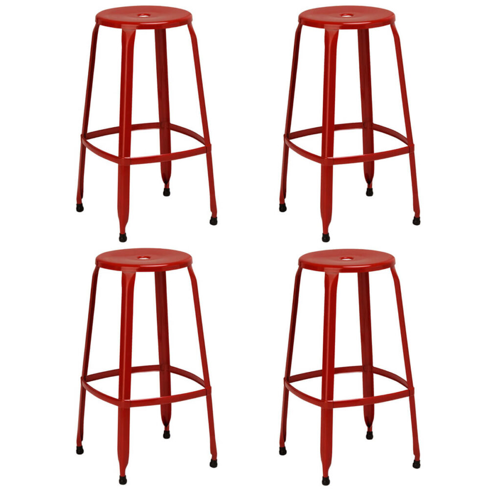 Rainbow Red Bar Stools Pack of 4