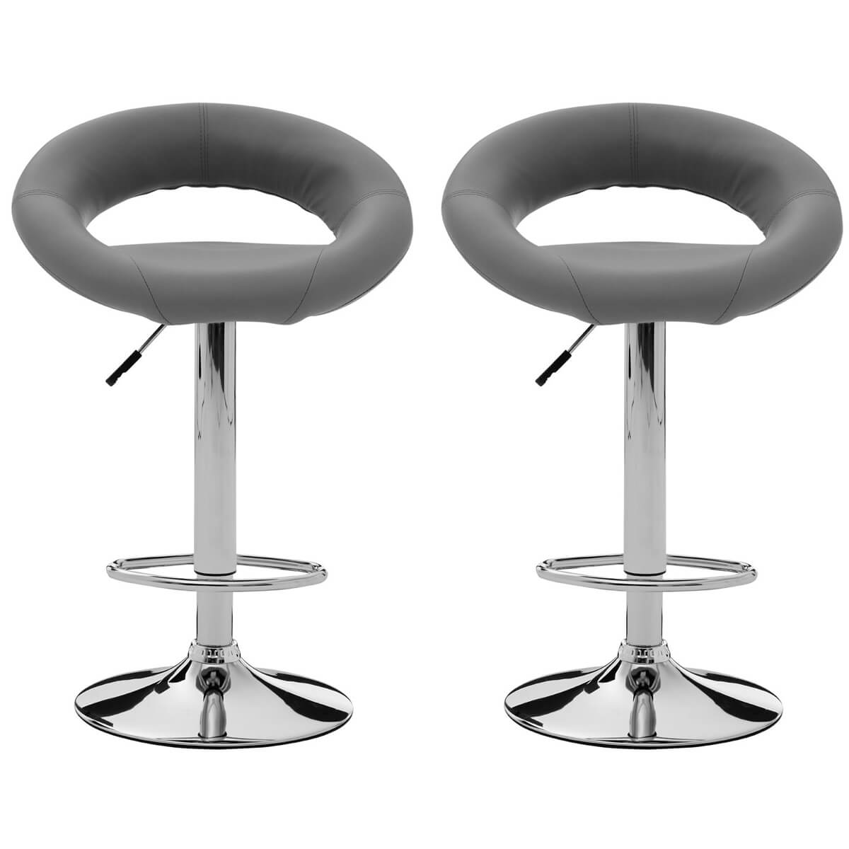 Lincoln Grey Fabric Bar Stool Dining Furniture FADS