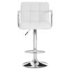 Stars White Faux Leather Bar Stool 1