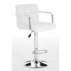 Stars White Faux Leather Bar Stool 5
