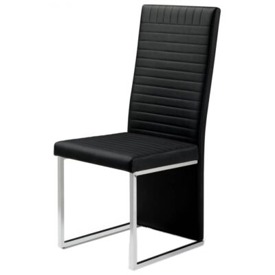 Tempo Dining Chair Faux Leather Black