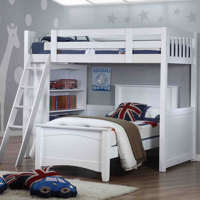 high sleeper with bed underneath