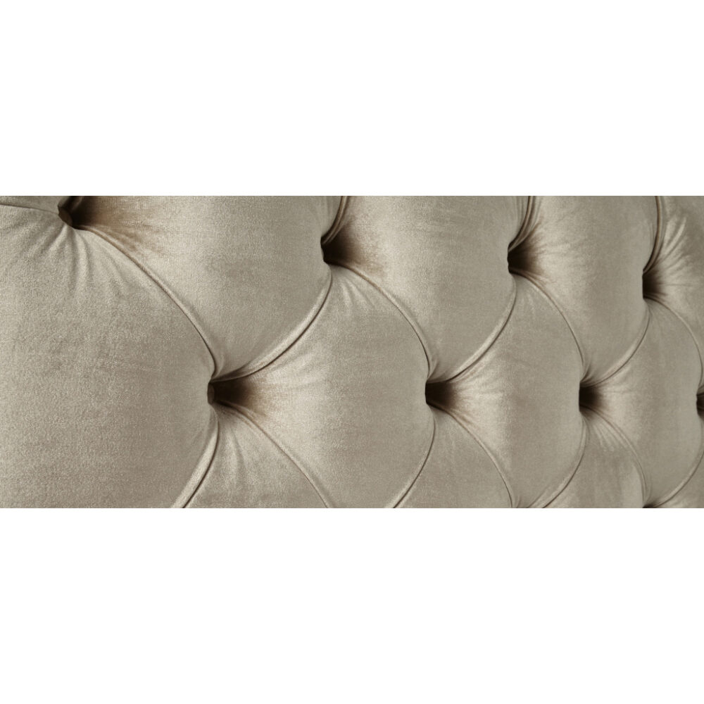 Alexandra Gold Fabric Bed Frame 3