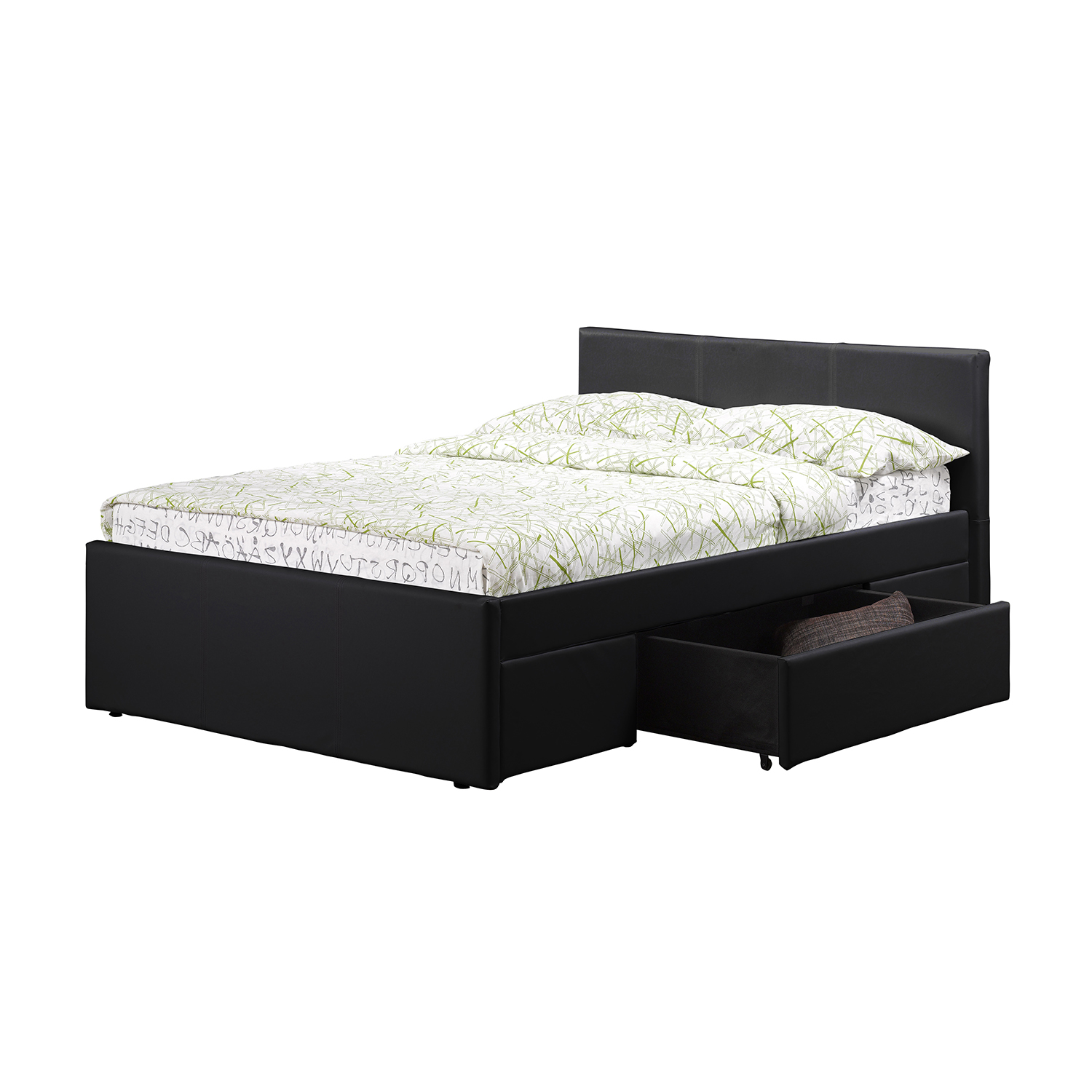 Faith Faux Leather Storage Bed Frame, Faux Leather Bed Frame