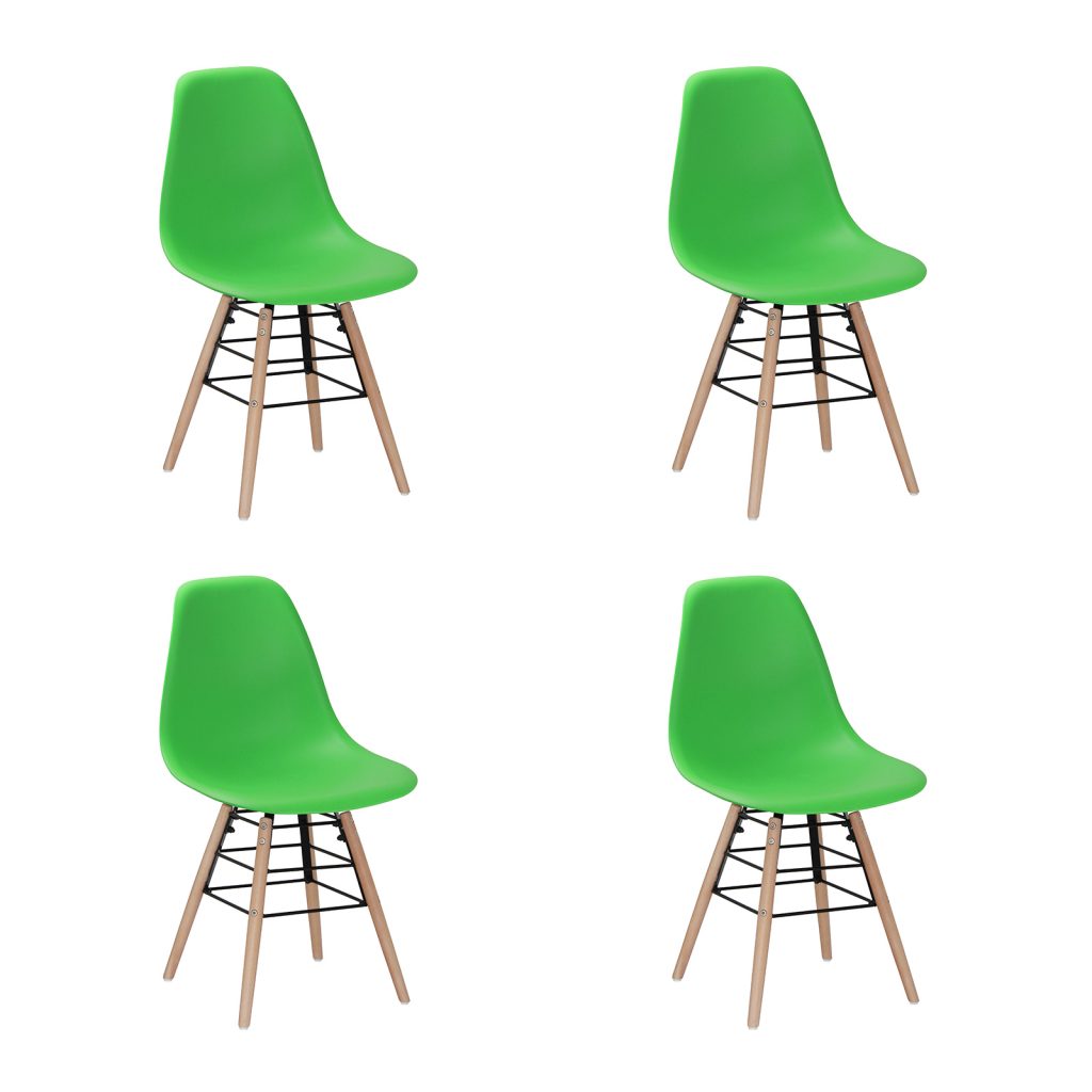 River Eames Inspired Bright Coloured Green Chairs Dining Chairs FADS