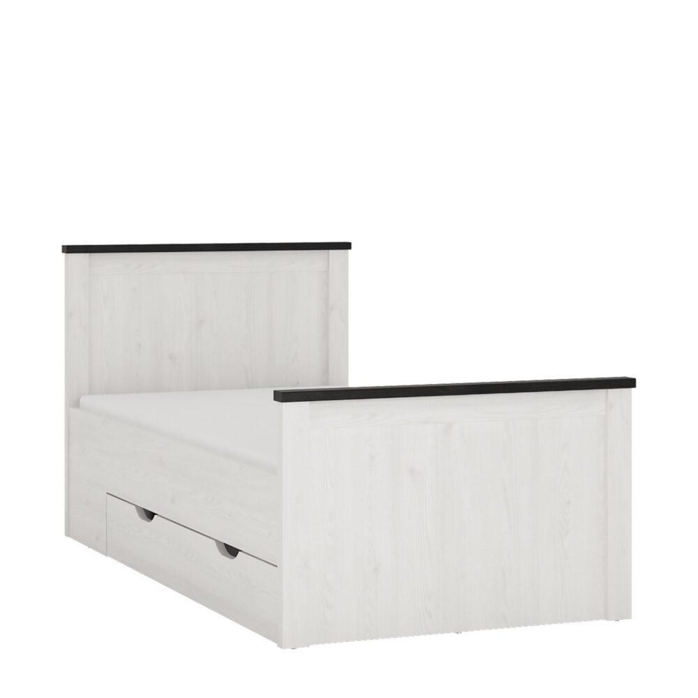 Provence Single Bed with Storage Drawer 1