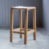 Narrative solid oak bar stool