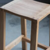 Narrative solid oak bar stool 1
