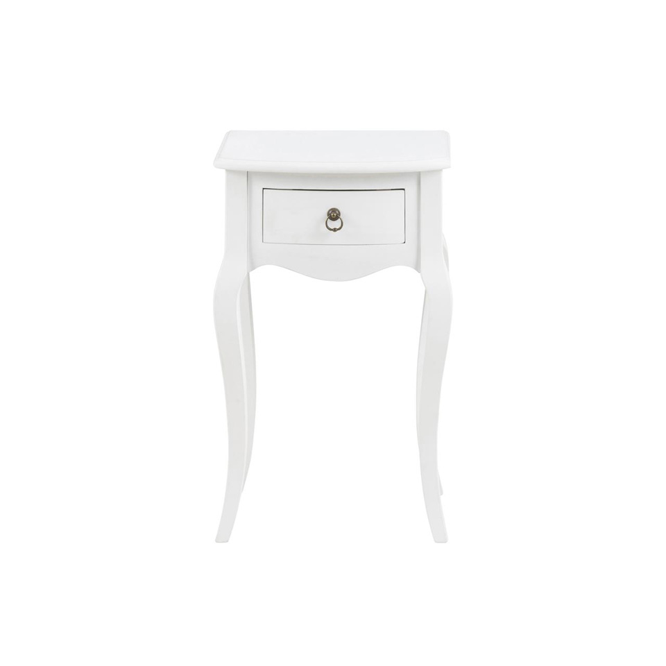 Carikko White Antique Bedside Table Bedroom Furniture FADS