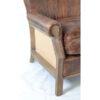 Farley-leather armchair-with-hessian-back—brown-4