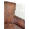 Farley-leather armchair-with-hessian-back—brown-5