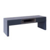 Matt graphite grey Low-TV-stand–table—Savoye-GRAPHITE-with-STONE-accent