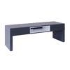 Matt graphite grey Low-TV-stand–table—Savoye-GRAPHITE-with-WHITE-accent