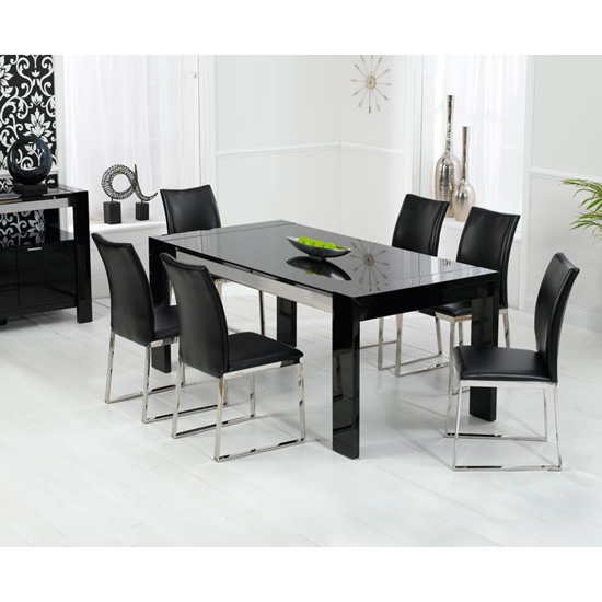 High Gloss Black Dining Table, High Gloss Dining Room Table And Chairs Philippines