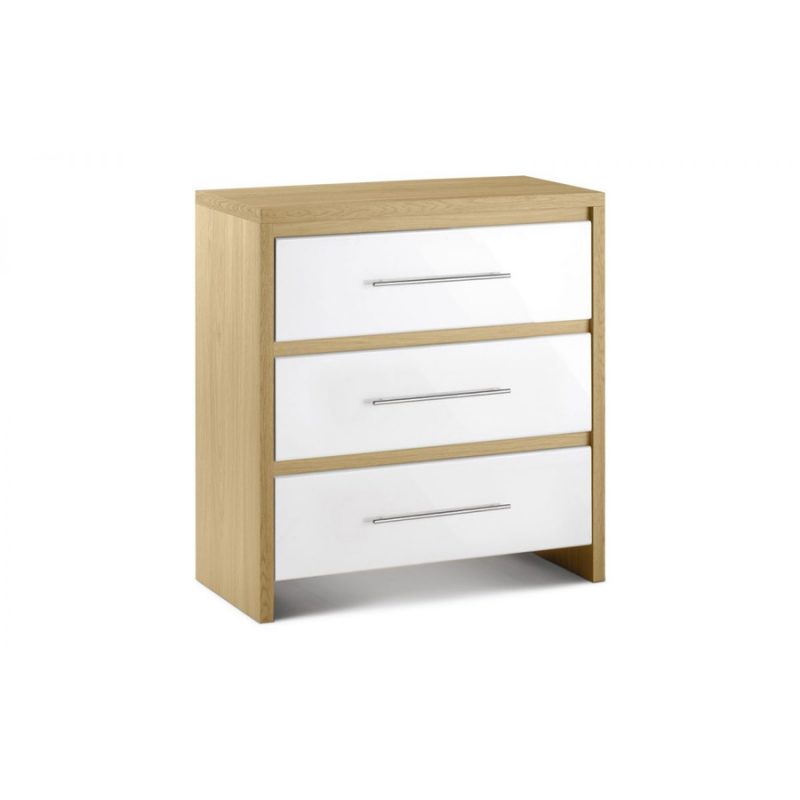 Stockholm-white-gloss-and-oak-chest-of-three-drawers
