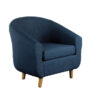 Turin Tub Chair in Midnight Blue at FADS.co.uk
