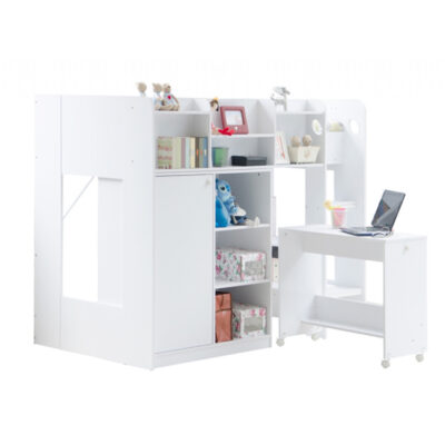 Wizard-white-high-sleeper-bed-workstation