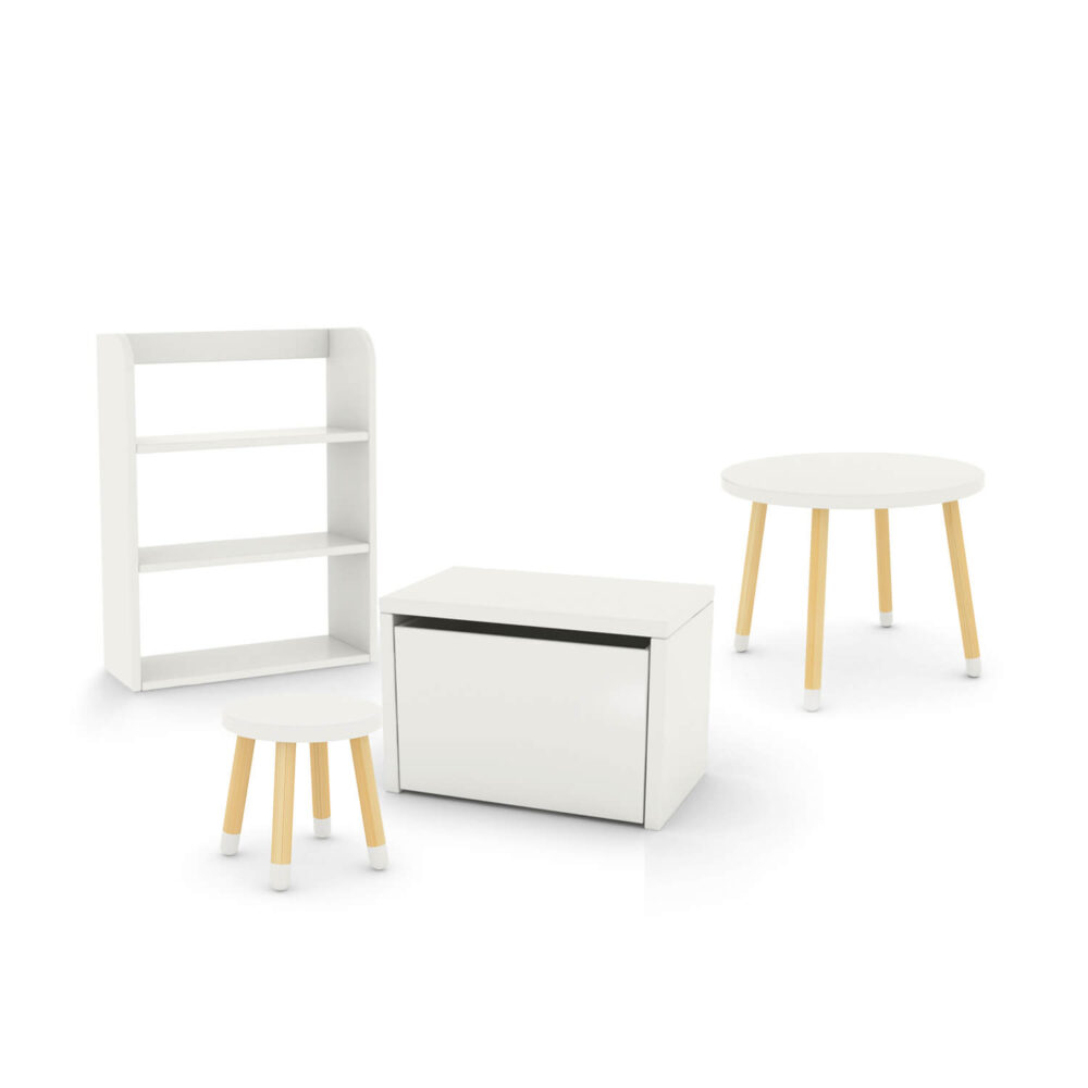 flexa-bundle-table-stool-white