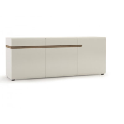 mode-sideboard-thre-door-2-drawer-white-gloss-and-oak