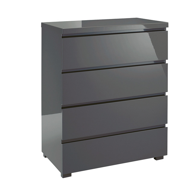 puro 4 drawer chest - charcoal
