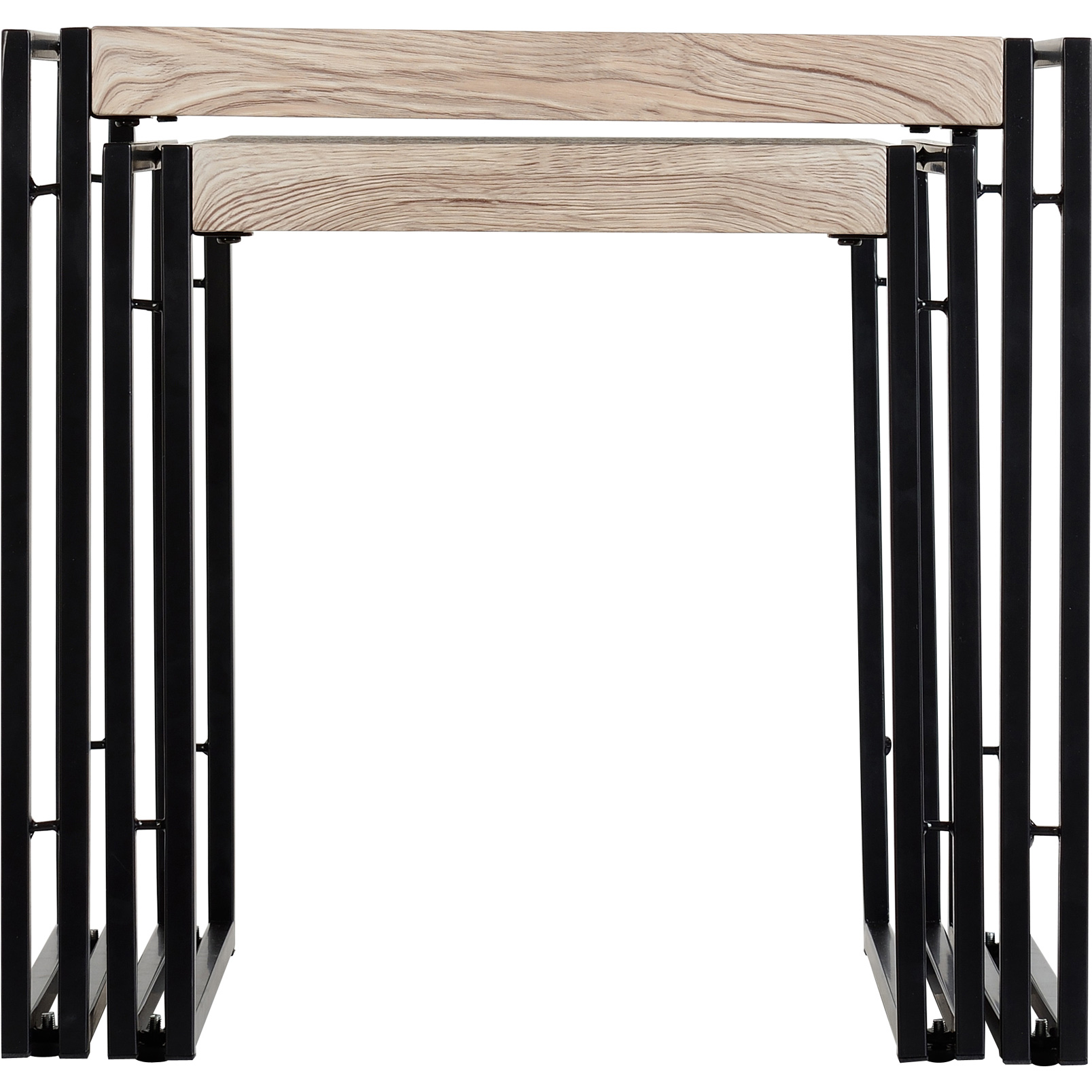 Vigo Glass Nest of Tables & Oak FADS