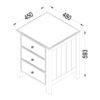 Holly Children’s Bedside Table Dimensions